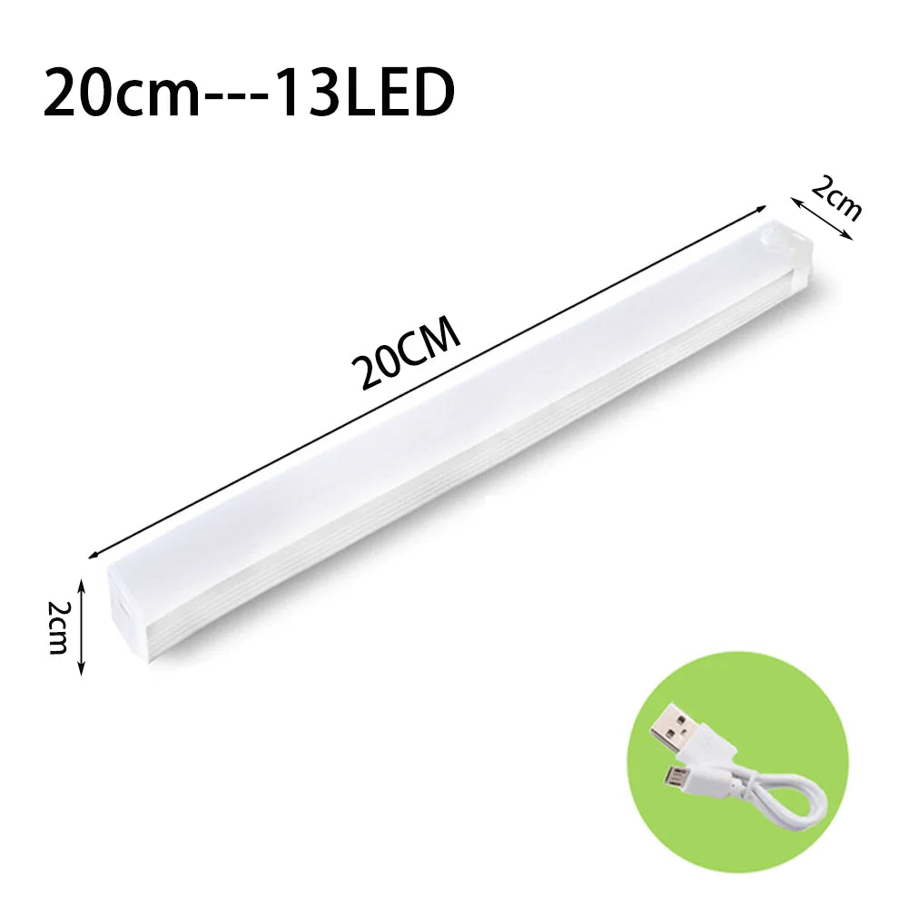 Rechargeable Motion Sensor Cabinet Light — Magnetic Wardrobe & Stair Strip
