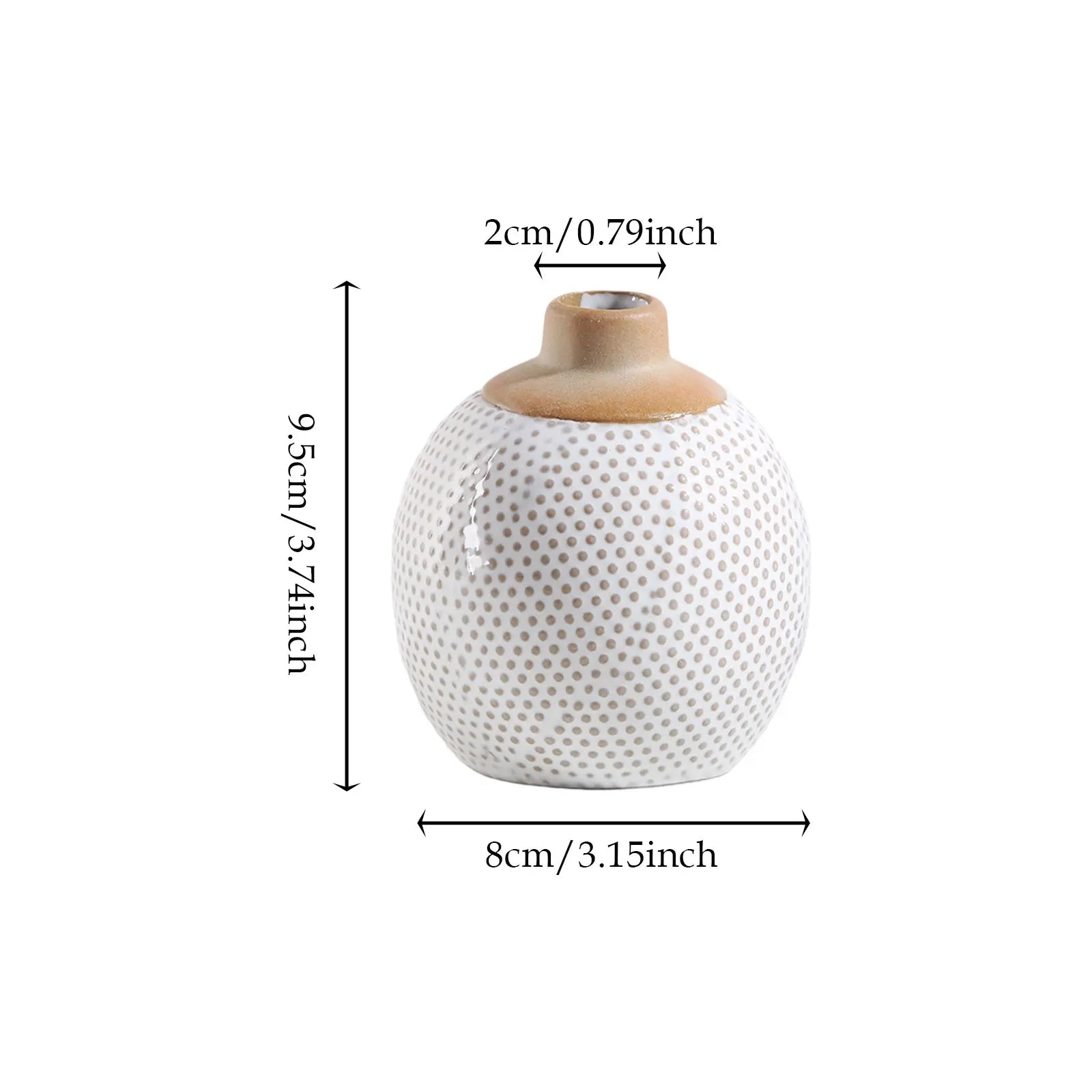 Modern Ceramic Bud Vase — Minimalist Boho Floral Vessel