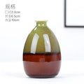 Glazed Ceramic Flower Vase — Modern Home Accent Craft Ornament