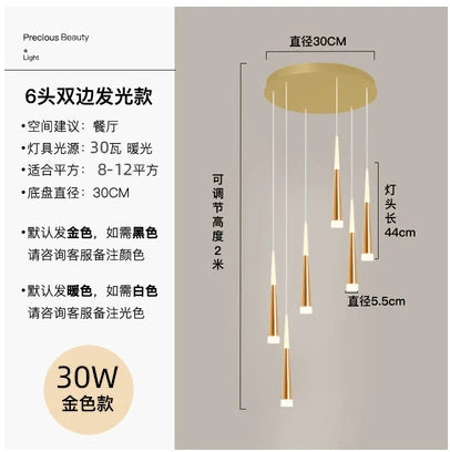 Meteor Shower Staircase Chandelier — Grand Villa Ceiling Light