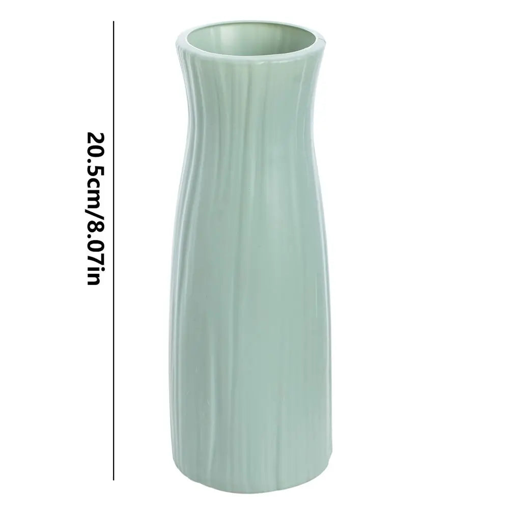 Concise Ceramic-Look Plastic Vase — Event & Bonsai Display Pot