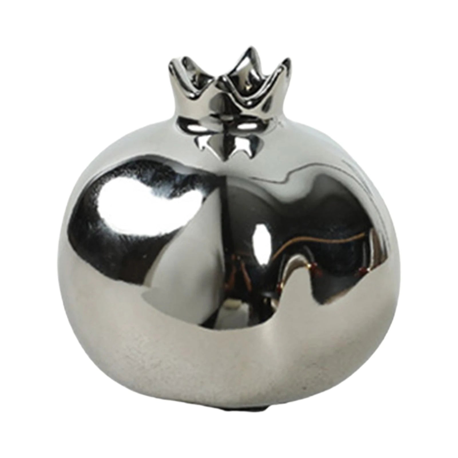 Pomegranate Porcelain Vase — Traditional Chinese-Style Desk Ornament