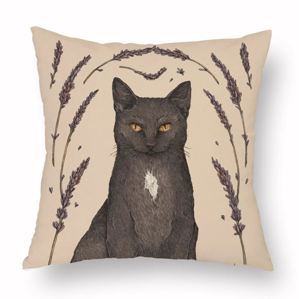 Woven Animal Print Pillow Cover — Textured Sofa & Car Cushion