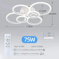 Smart Ring Ceiling Chandelier — App & Remote Controlled LED Light