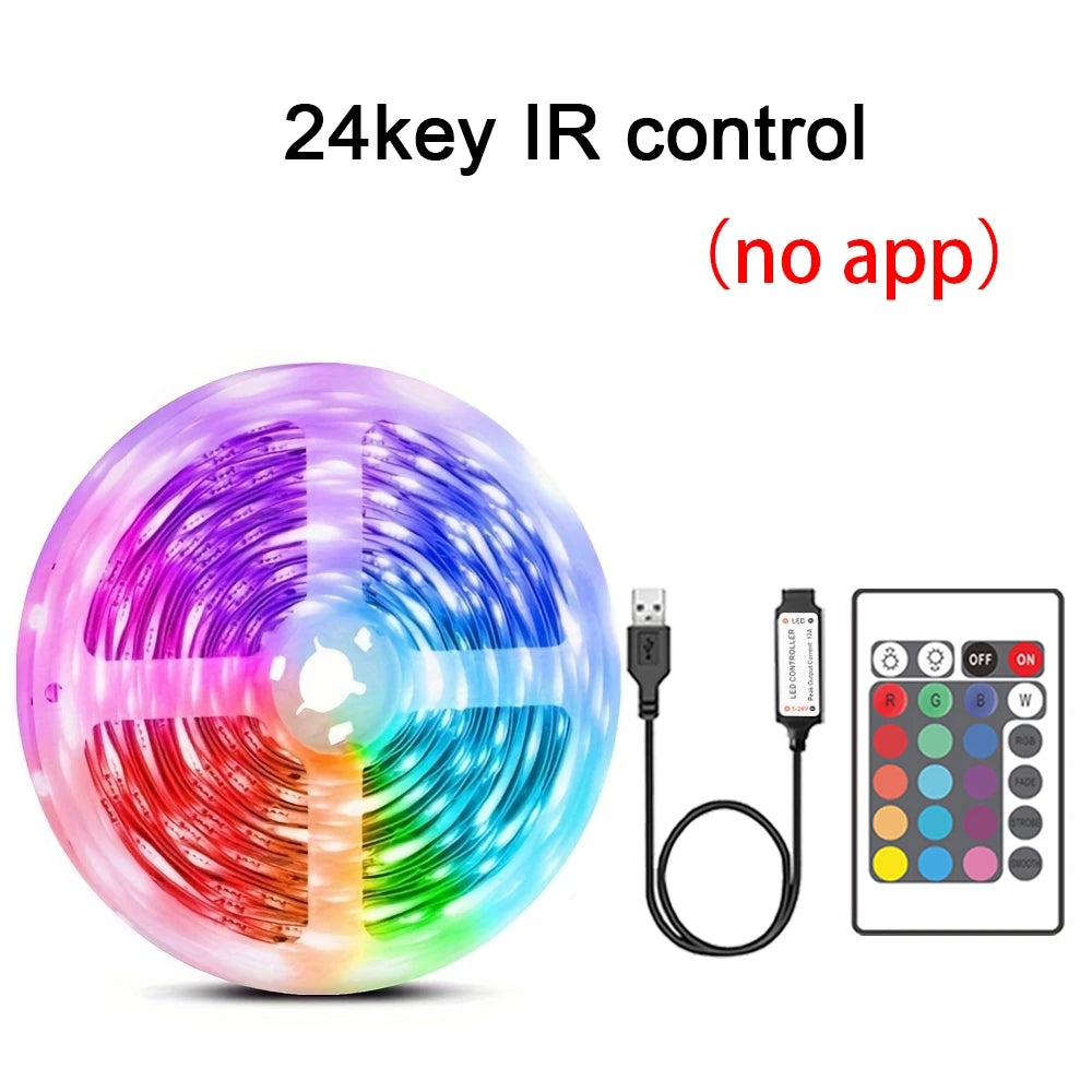 RGB LED Strip Lights — Music Sync App & Remote Controlled Ambient Strip