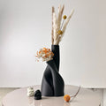 Special-Shaped Double Vase Set (2-Piece) — Sculptural Dried Flower Duo