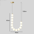Crystal Ball Cluster Chandelier — Adjustable Villa & Restaurant Pendant Light