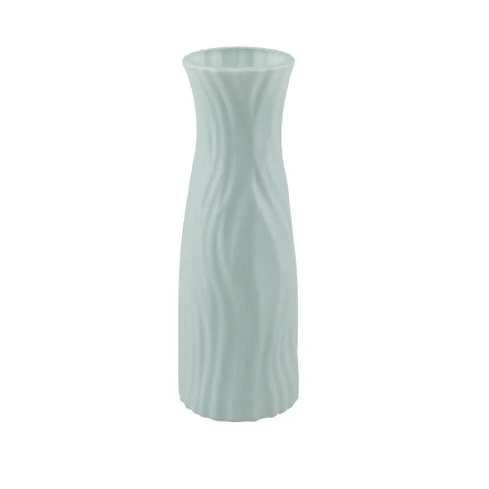 Modern Ceramic-Look Flower Vase — Minimalist Living Room Container