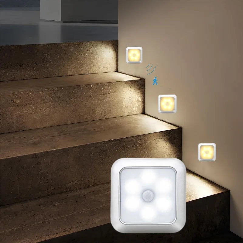 Motion Sensor Cabinet Wall Lamp — Wireless Closet & Corridor Light
