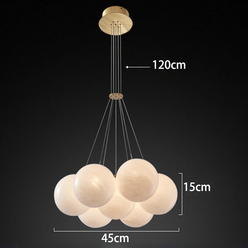 Multi-Head Crystal Villa Chandelier — Restaurant & Foyer Ceiling Light