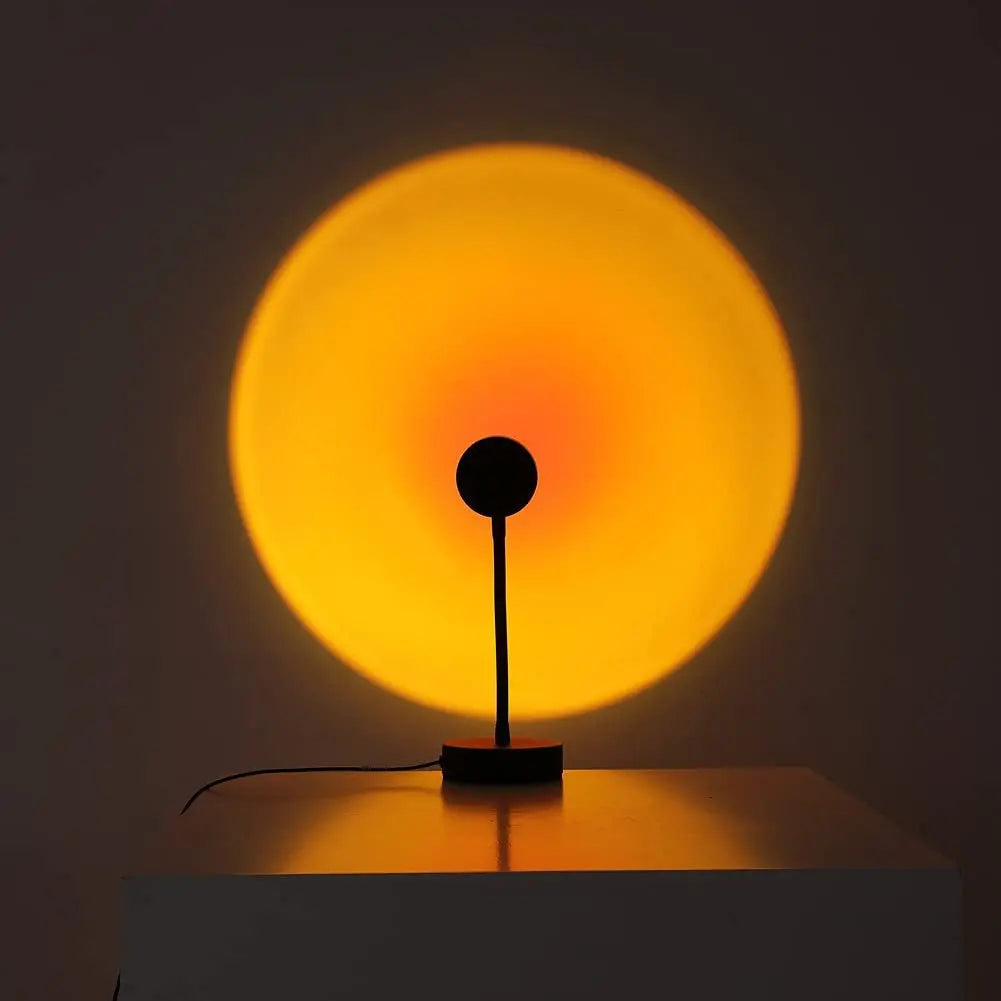 Sunset Projector Lamp — Rotating Mood Light for Photography & Decor