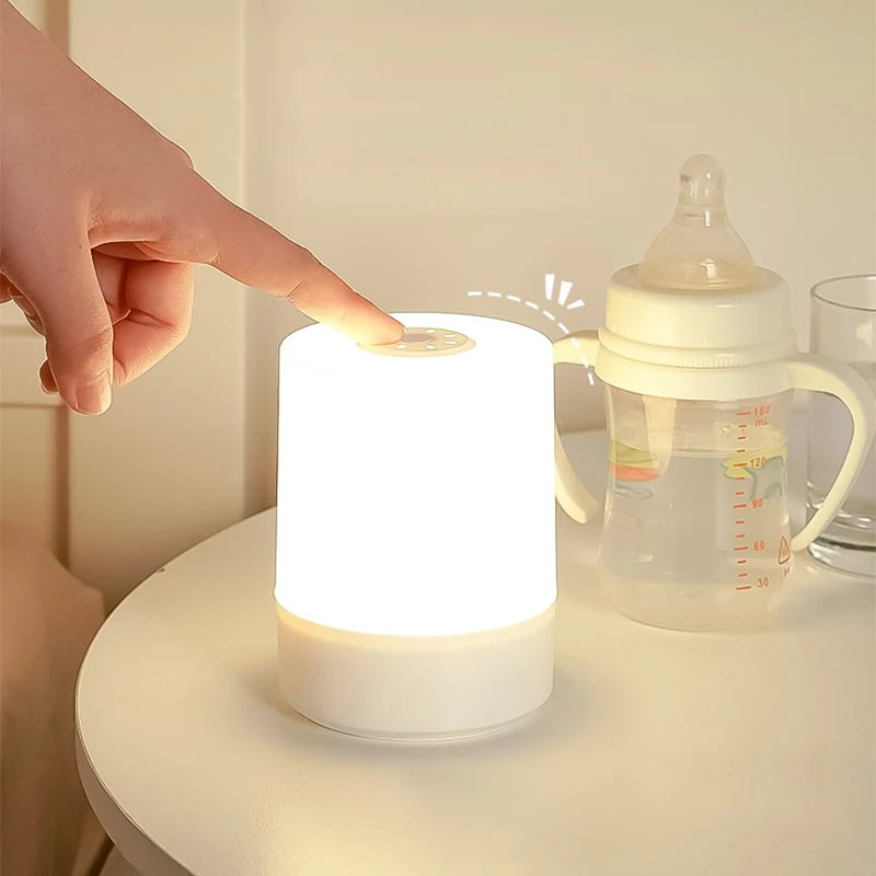 Rechargeable Bedside Night Light — Dimmable Touch-Control Table Lamp
