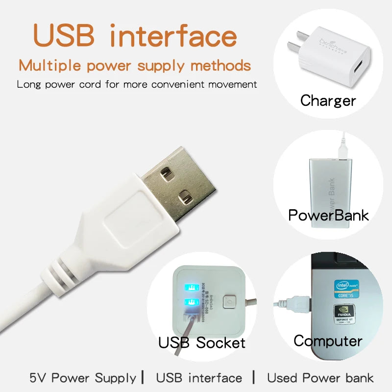 Magnetic USB Under-Cabinet Light Strip — Dimmable 3-Color LED