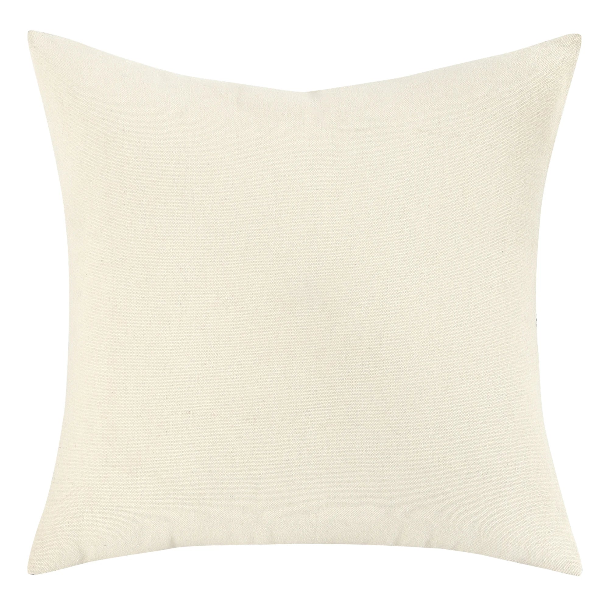 Boho Striped Chenille Pillow Cover — Plush Textured Square Cushion