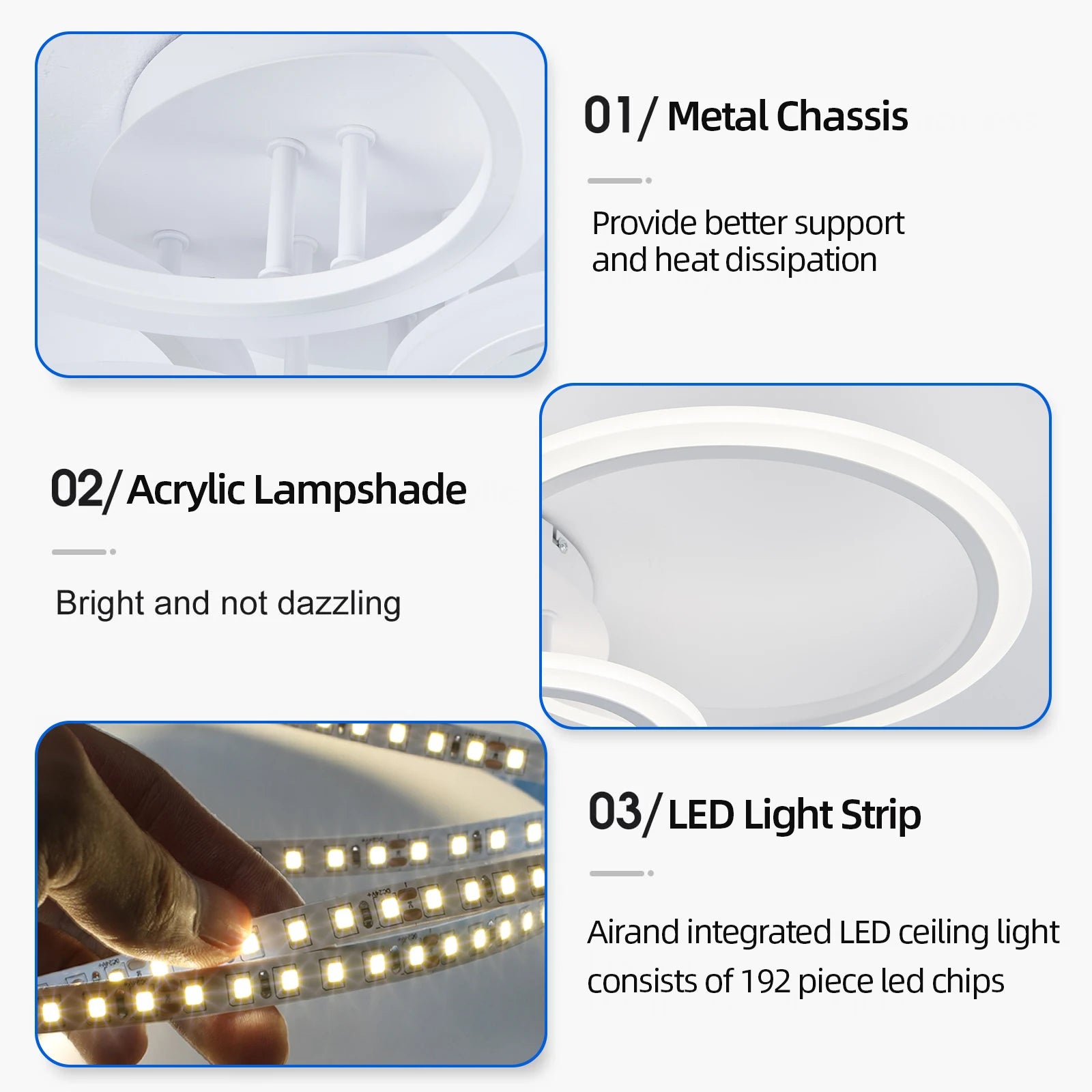 Smart Ring Ceiling Chandelier — App & Remote Controlled LED Light