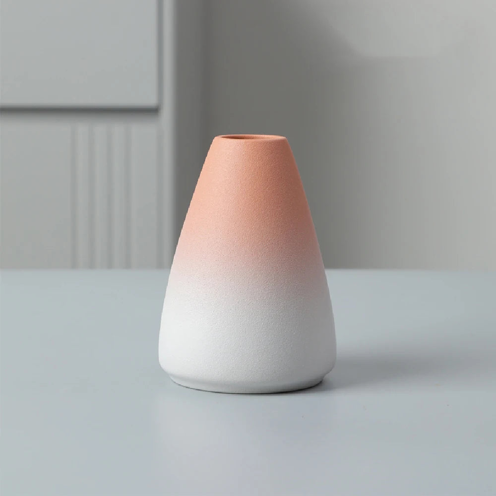 Small Japanese-Style Ceramic Bud Vase — Simple Tabletop Ornament