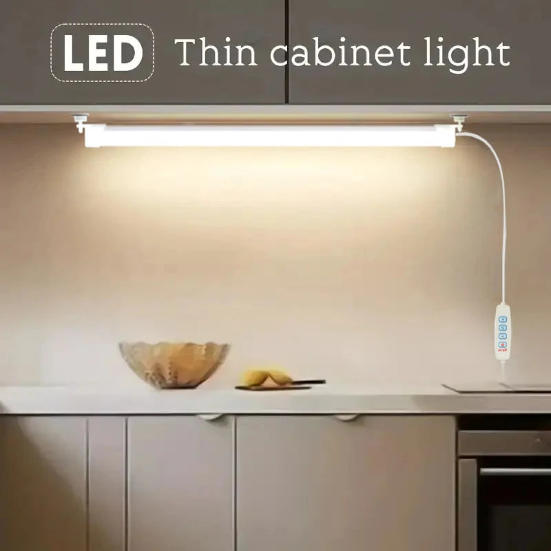 Magnetic USB Under-Cabinet Light Strip — Dimmable 3-Color LED