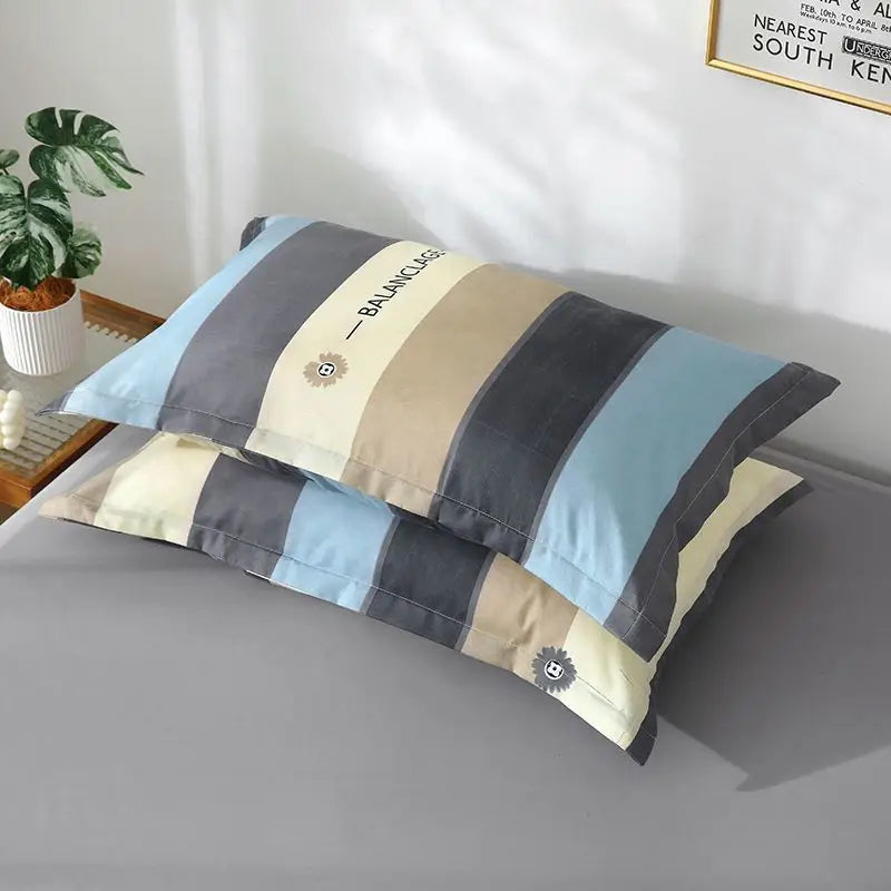 Thickened Solid Pillowcase Set — Soft Everyday Dorm & Apartment Bedding