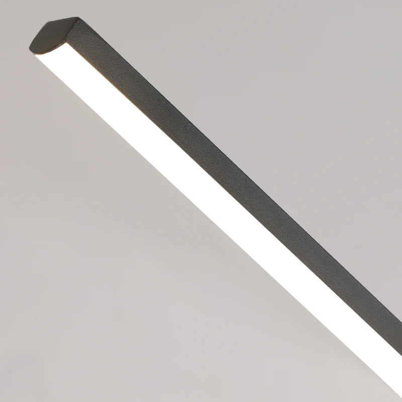 Modern Linear Pendant Light — Dimmable Long Dining Room Chandelier