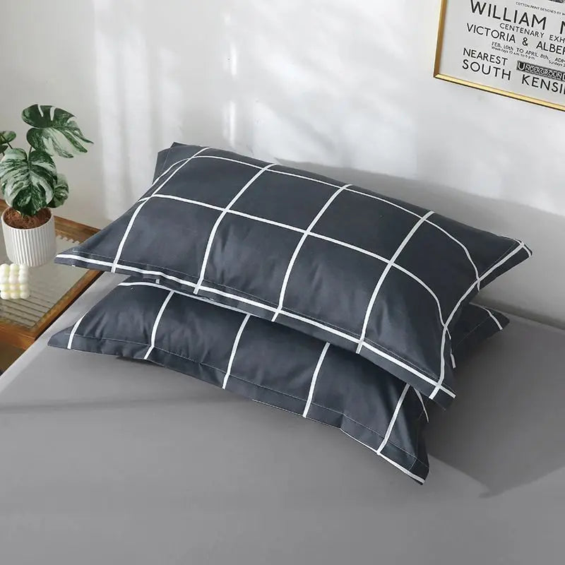 Thickened Solid Pillowcase Set — Soft Everyday Dorm & Apartment Bedding