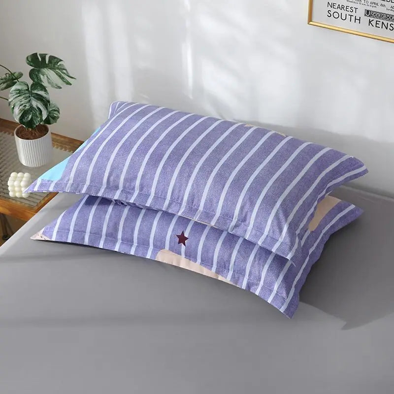 Thickened Solid Pillowcase Set — Soft Everyday Dorm & Apartment Bedding