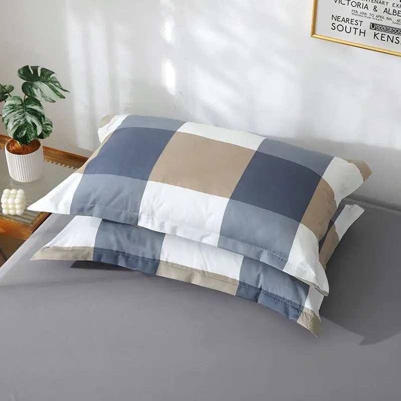 Thickened Solid Pillowcase Set — Soft Everyday Dorm & Apartment Bedding
