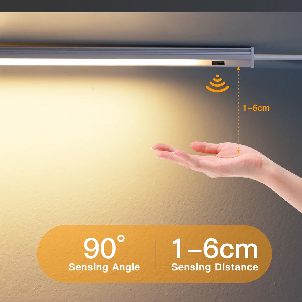 Hand-Wave Sensor Cabinet Light — Touchless USB LED Kitchen Strip