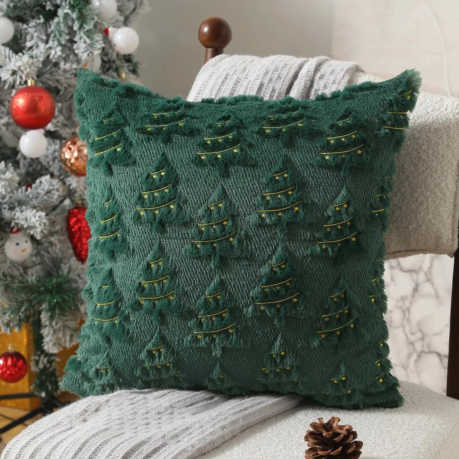 Corduroy Boho Windmill Pillow Cover — Textured Ribbed Cushion Cover