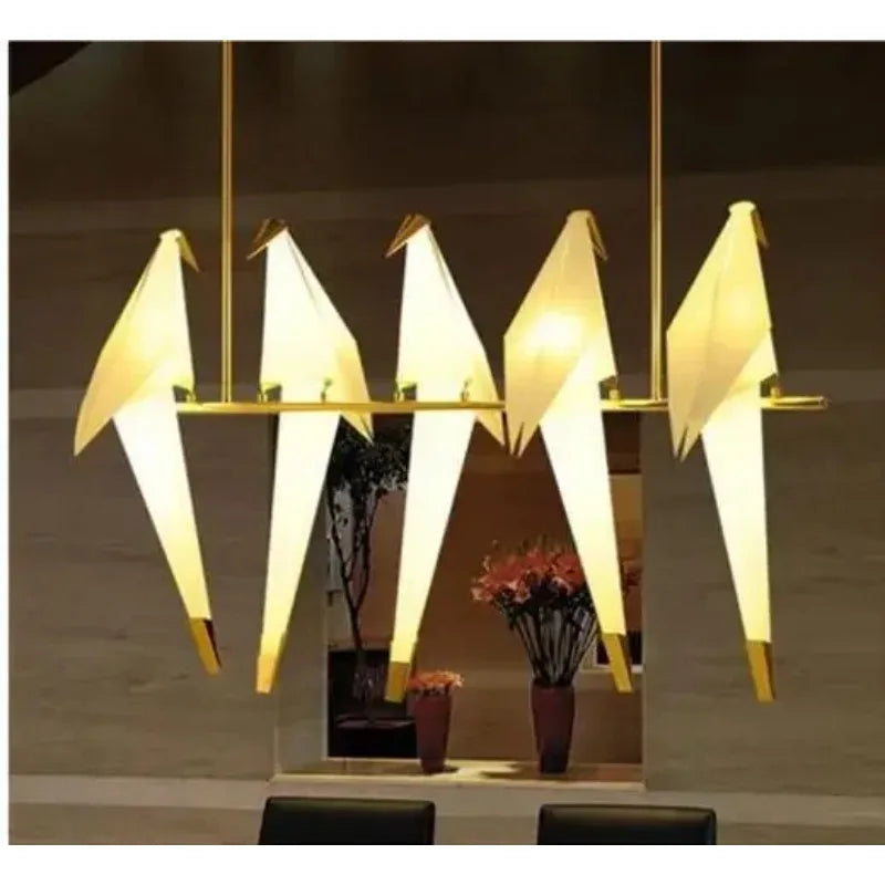 Origami Paper Bird Chandelier — Designer Bird Lamp Collection