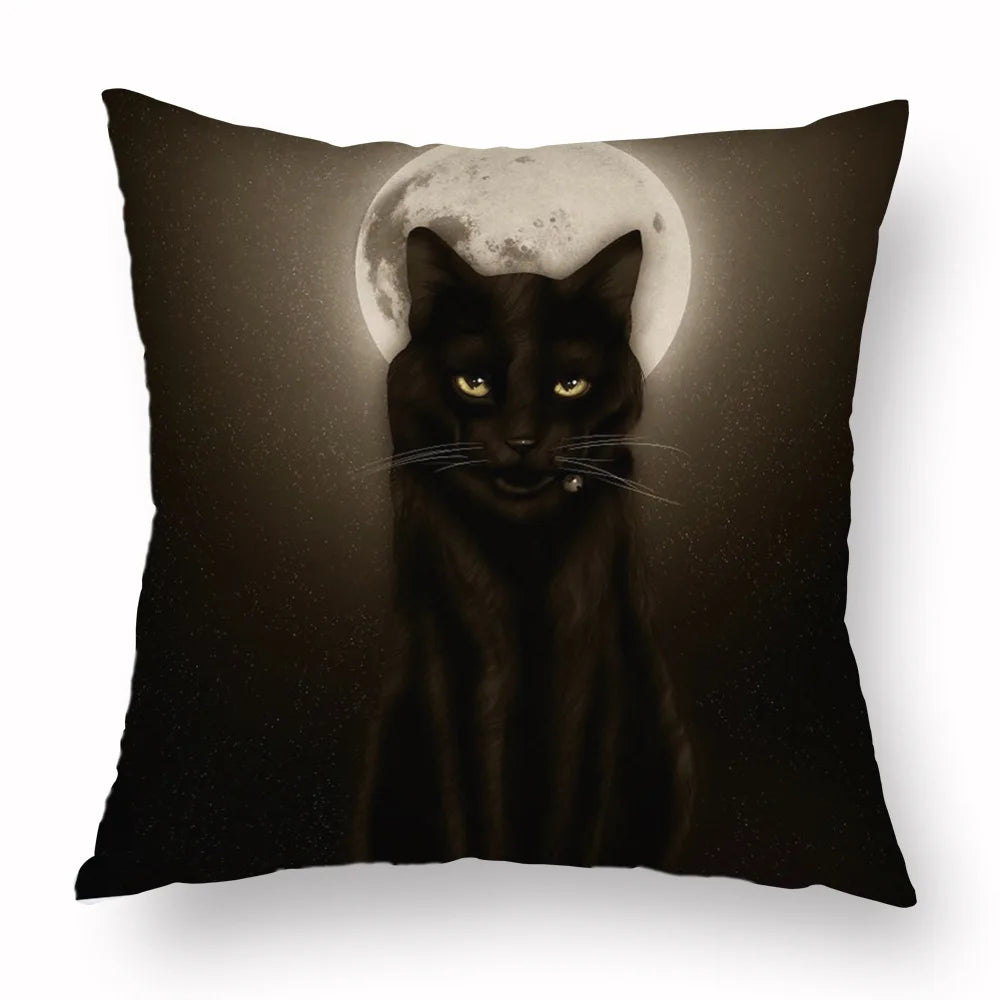 Woven Animal Print Pillow Cover — Textured Sofa & Car Cushion