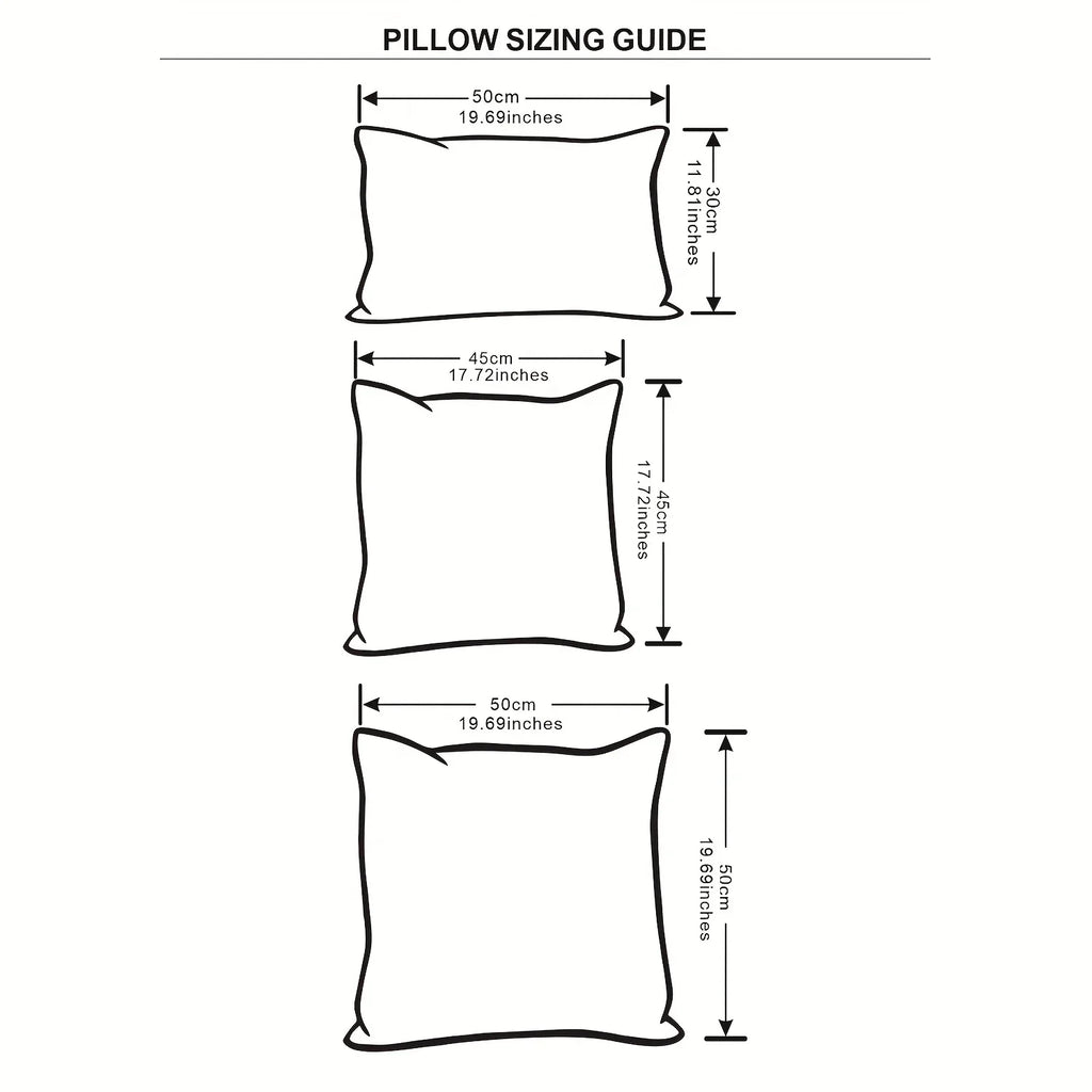 Reversible Striped Throw Pillow Cover — Handwoven Sofa Cushion