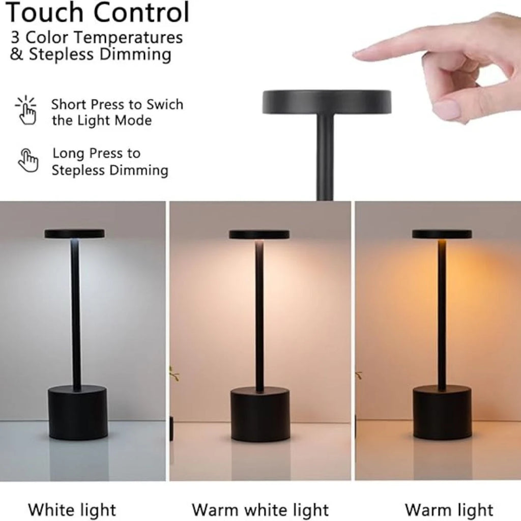LED Ambient Desk Lamp — Touch-Control Dimmable Night Light