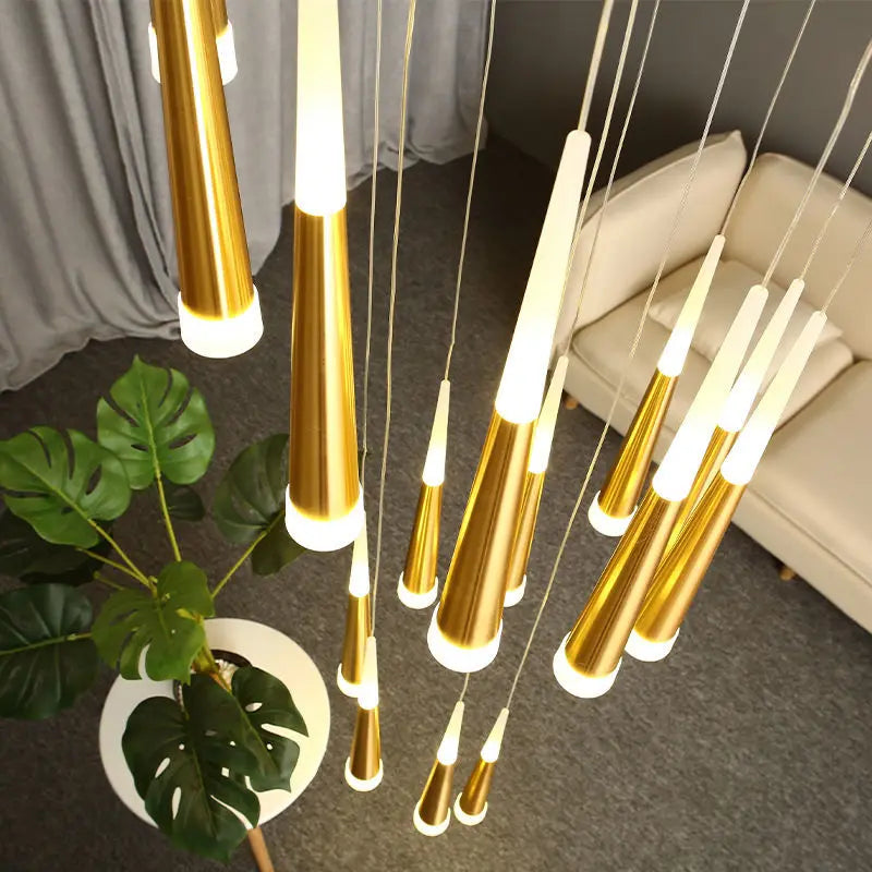 Meteor Shower Staircase Chandelier — Grand Villa Ceiling Light
