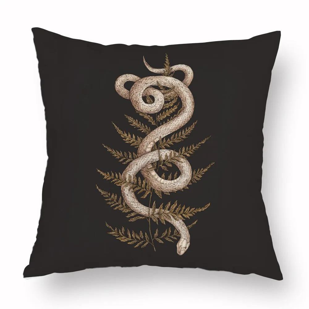Woven Animal Print Pillow Cover — Textured Sofa & Car Cushion
