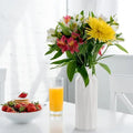 Ceramic-Look Dried Flower Vase — Wedding & Courtyard Ornament