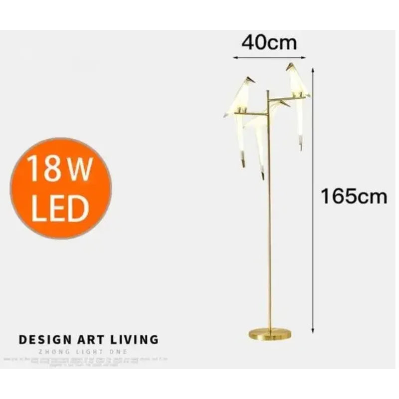 Origami Paper Bird Chandelier — Designer Bird Lamp Collection