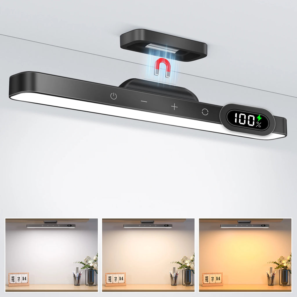 Dimmable Rechargeable Makeup Light — 3-Color Magnetic Cabinet Lamp