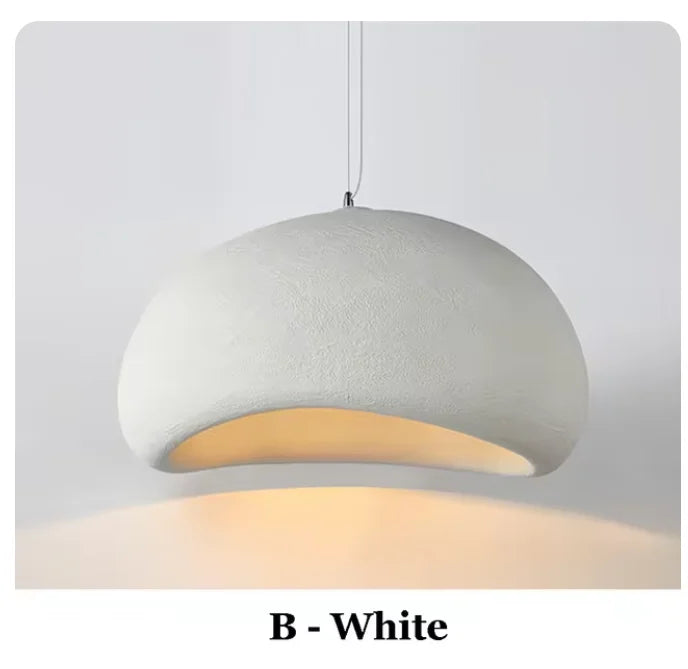 Wabi Sabi Sculptural Pendant Light — Nordic Handmade Ceiling Lamp