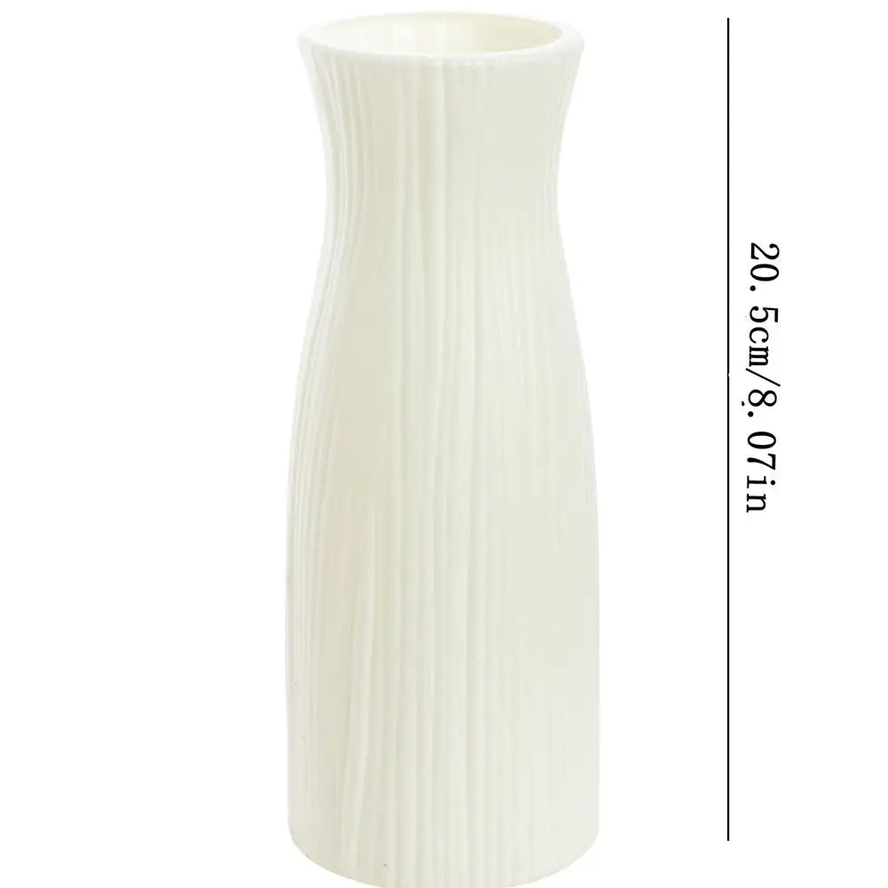 Sculptural Ceramic-Look Vase — Modern Home & Garden Accent Piece