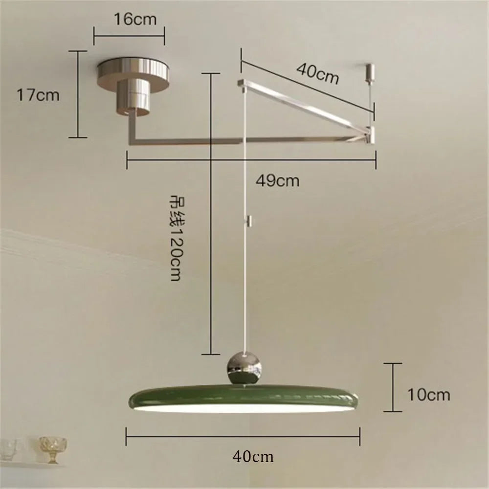 Rocker Arm LED Pendant Light — Kinetic Kitchen Bar & Dining Fixture