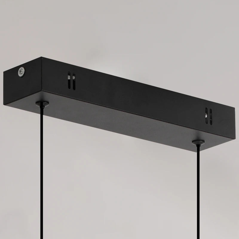 Modern Linear Pendant Light — Dimmable Long Dining Room Chandelier