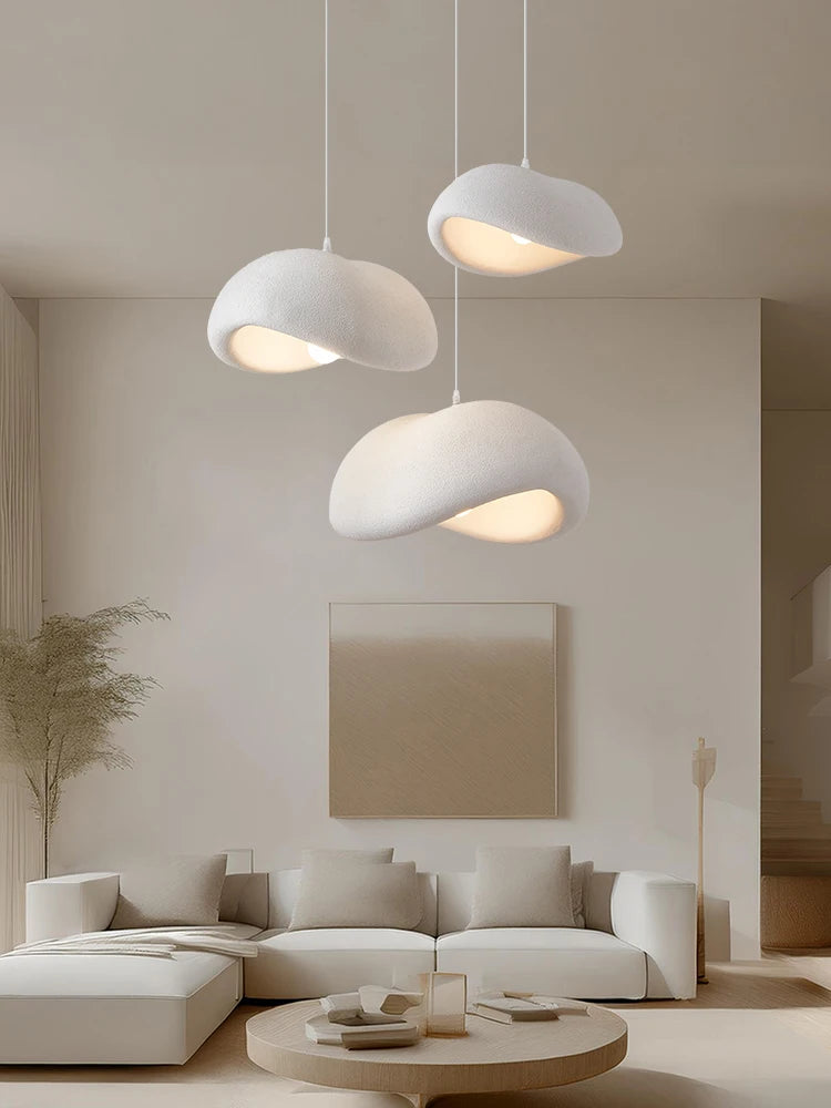 Wabi Sabi Trumpet Chandelier — Organic Restaurant & Staircase Light