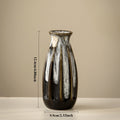 Japanese Kiln-Glazed Ceramic Vase — Handmade Retro Foyer Vessel