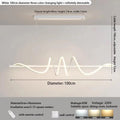 Spiral Linear Pendant Chandelier — Stepless Dimming Kitchen Island Light