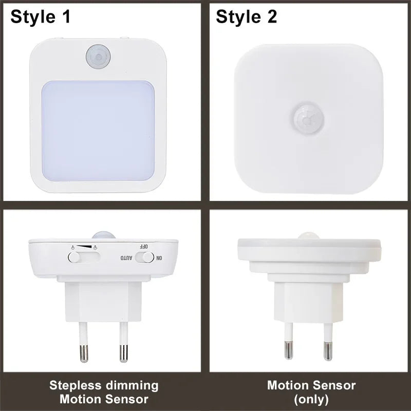 Motion Sensor LED Night Light — Wireless Wall Lamp for Kids' Bedroom