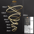 Tiered Ring Villa Chandelier — Grand Staircase Ceiling Light