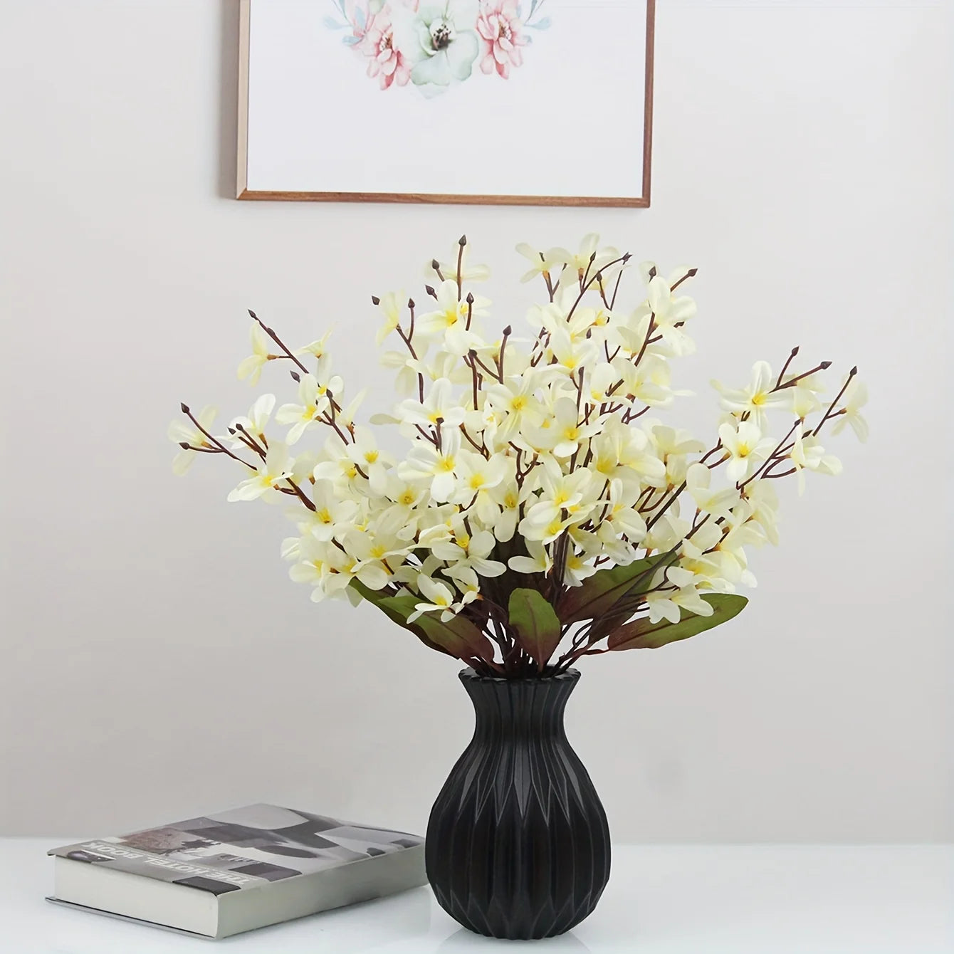 Water Cultivation Ceramic-Look Vase — Minimalist European Home Vessel