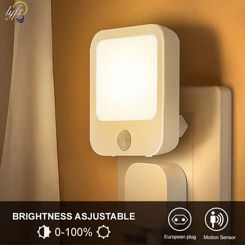 Motion Sensor LED Night Light — Wireless Wall Lamp for Kids' Bedroom