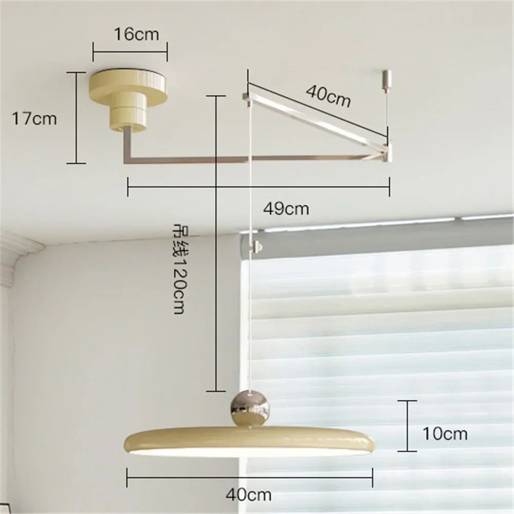 Rocker Arm LED Pendant Light — Kinetic Kitchen Bar & Dining Fixture