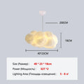 Floating Cloud Pendant Chandelier — Modern White Sculptural Ceiling Light